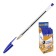 Ballic handle, blue ink, 1.0 mm, average letter, transparent case, bic crystal Original