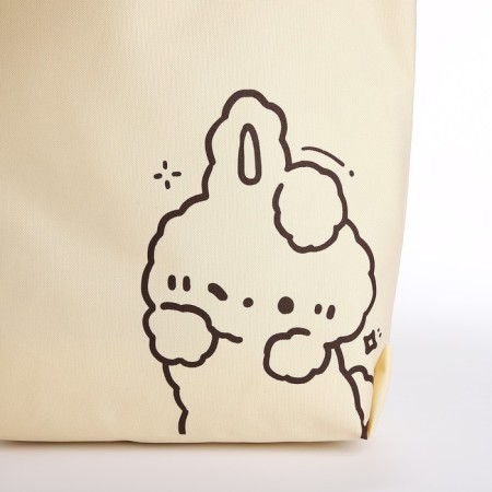Bag Shoper Bunny, 40x12x38, beige color-5