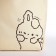 Bag Shoper Bunny, 40x12x38, beige color