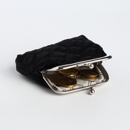 Women's wallet on the farmar, black color-2