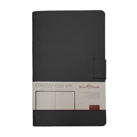 Diary of Leduced A5, 136 sheets of MEGAPOLIS FLEX SMART, Cover Artificial leather, Lasse, Block 70 g/m2, black-8