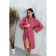 Frequency bathrobe, size 46, raspberry color
