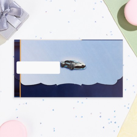 Money envelope "Happy Birthday!" car, phone, clock, 18.5 x 8.5 cm-1