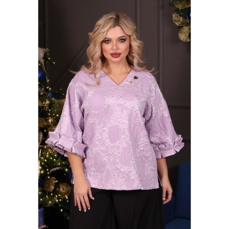 Women's tunic, size 50, lilac color-4