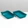 Medium pearl toilet with a mesh of 36 x 26 x 6.5 cm, turquoise