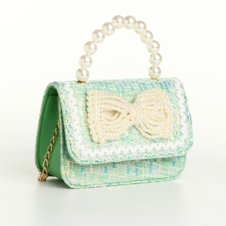 Baby bag on a valve, green color