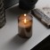 Silver LED candle, 7.5 × 10 × 7.5 cm, wax, plastic, batteries AAAX3 (not in the kit), glow warm white