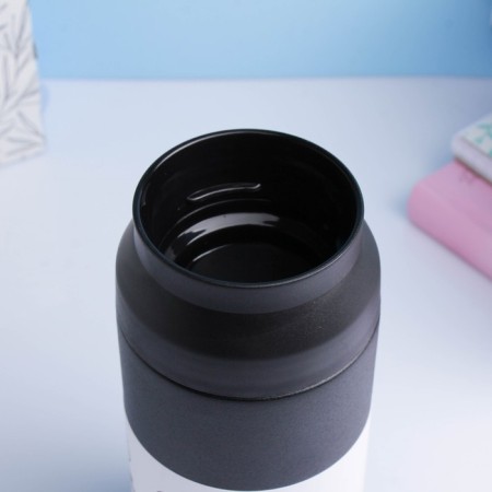 Thermos, 350 ml, mini Traveler, retains heat 8 hours, 6.5 x 16.5 cm, black-2