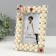 Photo frame 1038 10x15 cm "Pearls" plastic, col. white