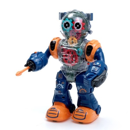 Robot "gear", light, sound, blue-1