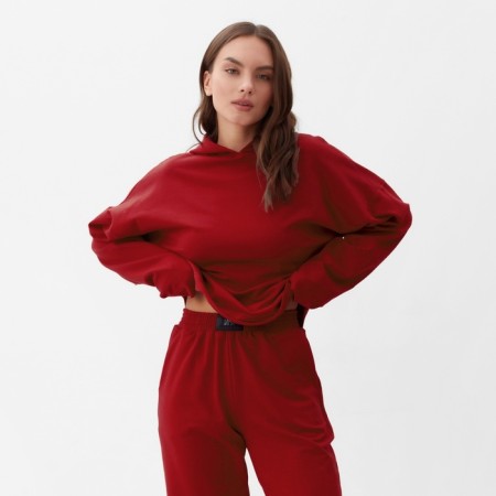 Women's costume (sweatshirt and trousers) Mist, p. 44-46, burgundy-1