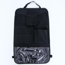 Organizer on the back of the car seat, with pockets, oxford, 56x36 cm., Black color