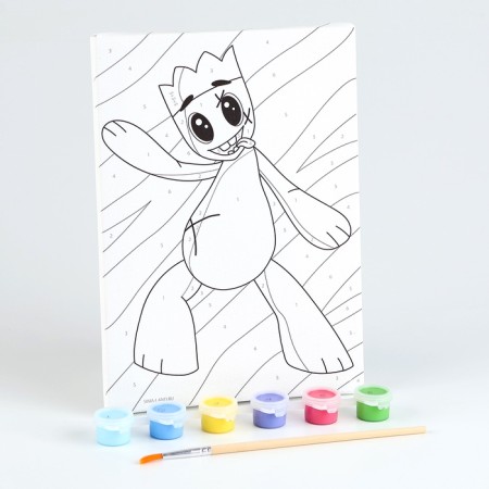 Picture on numbers for children "Montrustrik friend", 21 x 15 cm-1