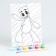 Picture on numbers for children "Montrustrik friend", 21 x 15 cm