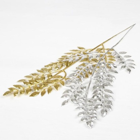 Decor shine "Myrtle branch" 13x31 cm, mix (gold, silver)