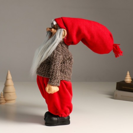 Interior doll "Grandfather Frost with glasses" 35.5 cm-3