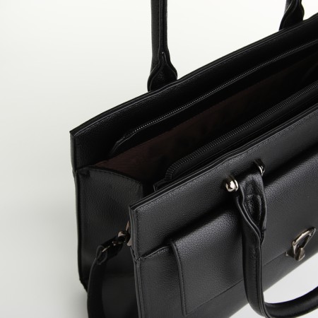 Bag Women's Tout, on a zipper, black color-5
