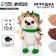 Set for creativity. A toy made of wool "Hedgehog in a hat"