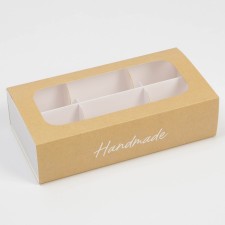 Box for 6 sweets, confectionery packaging 