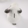 The piggy bank "Rabbit No. 4 is white with black tips" height 17.5 cm, width 11.5 cm, length 11.5 cm.