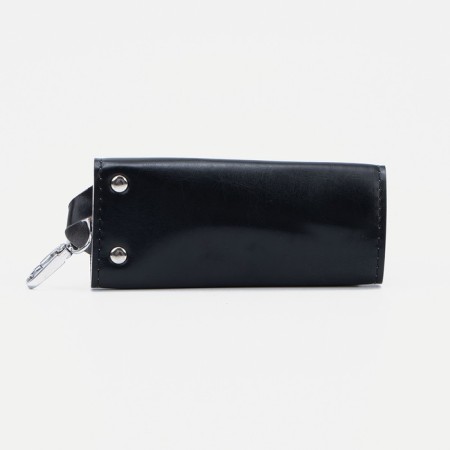 Key on the button, length 13.5 cm, 7 carbines, black color-1