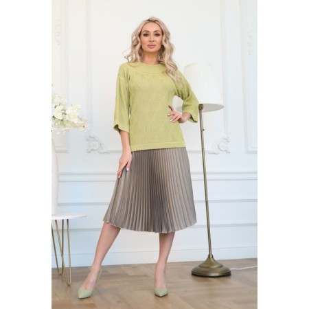 Female skirt, size 48, gray color-2