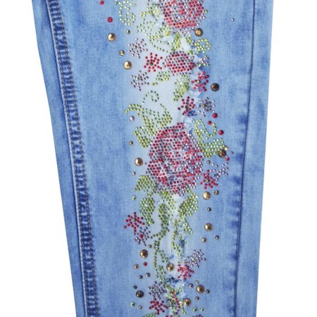 Jeans for girls, height 128 cm-2