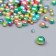 Beads for creativity plastic "Round. Gradient. Rusalka Green Assorted" D = 3-8mm, nr 10gr