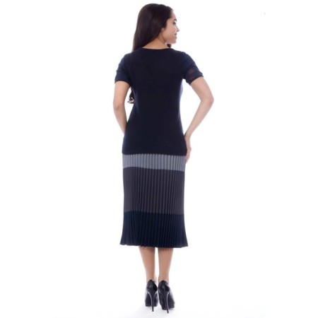 Women's skirt, size 42, gray, blue color-7