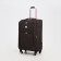 Small 24 suitcase "on lightning, code castle, with extension, brown color