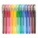 A set of gel pens, 12 colors, with sparkles, with rubber holders, in a blister