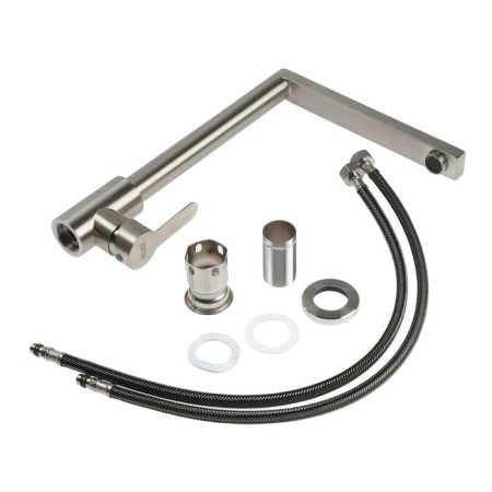 Kitchen mixer Zein Z3735, single -leaf, pour height 30 cm, satin-9