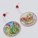 New Year! Set of suspensions in a wooden gift package, 12 pcs.