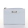 Women's wallet on the button, blue color