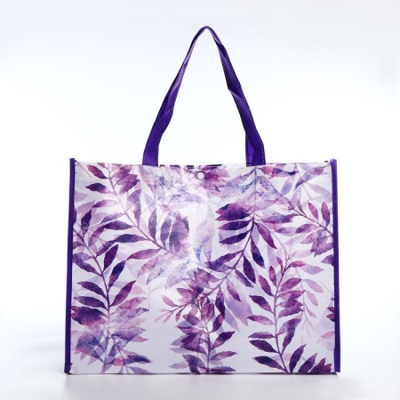 The bag is economic on the button, the color is purple-1