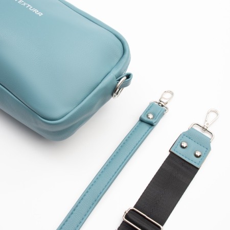 Women's bag over the shoulder Textura, small size, blue color-5