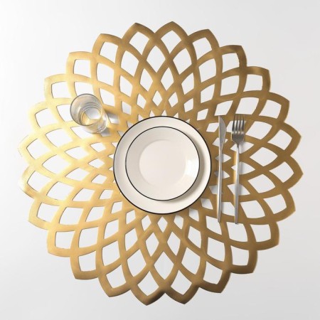 Dining room "Flower", 60 × 60 cm, gold color