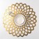 Dining room "Flower", 60 × 60 cm, gold color