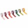 Adhesive Washi tapes to/decor "intensive", 7 warm colors, 15 mm x 3 m (set 7 pc) rice paper