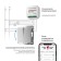 Two -clavy switch with self -return (silver) W1122406