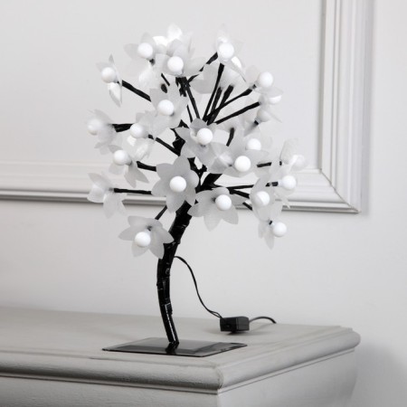 LED bush "Flowers with balls" 30 cm, 32 LED, blinking, 220 V, glow of multi (RG/RB)-1
