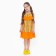 Sarafan for the girl, the color is light beige/orange, height 122 cm