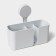 Holder for bathrooms on Velcro of Dolyan, 21 × 19 × 9 cm, white color