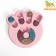 Intellectual toy for goodies "paw", 14 x 13.5 x 3 cm, pink