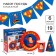A set of paper utensils, for 6 people "Happy Birthday", superheroes