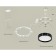 Suspended Ambrella Light, XR92031101, GX53 LED 12 W, white sand color, black