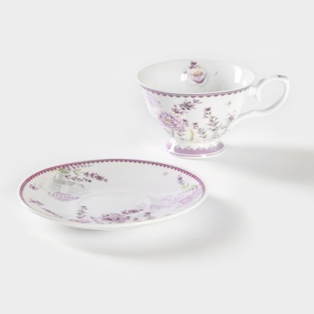 Tea couple ceramic "Provence", 2 items: a cup 230 ml, a saucer d = 15 cm-1