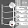 Electric towel Zein PE-07 "Bridge", 400x600 mm, 4 crossbars, white