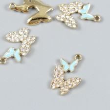 Decor for creativity metal, enamel, rhinestones 