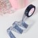 Kapron tape with embossing "Stars", 25 mm × 23 ± 1 m, dark blue/gold color